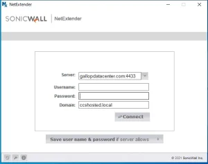 How to set up Sonicwall VPN on Windows 3 netextender login window