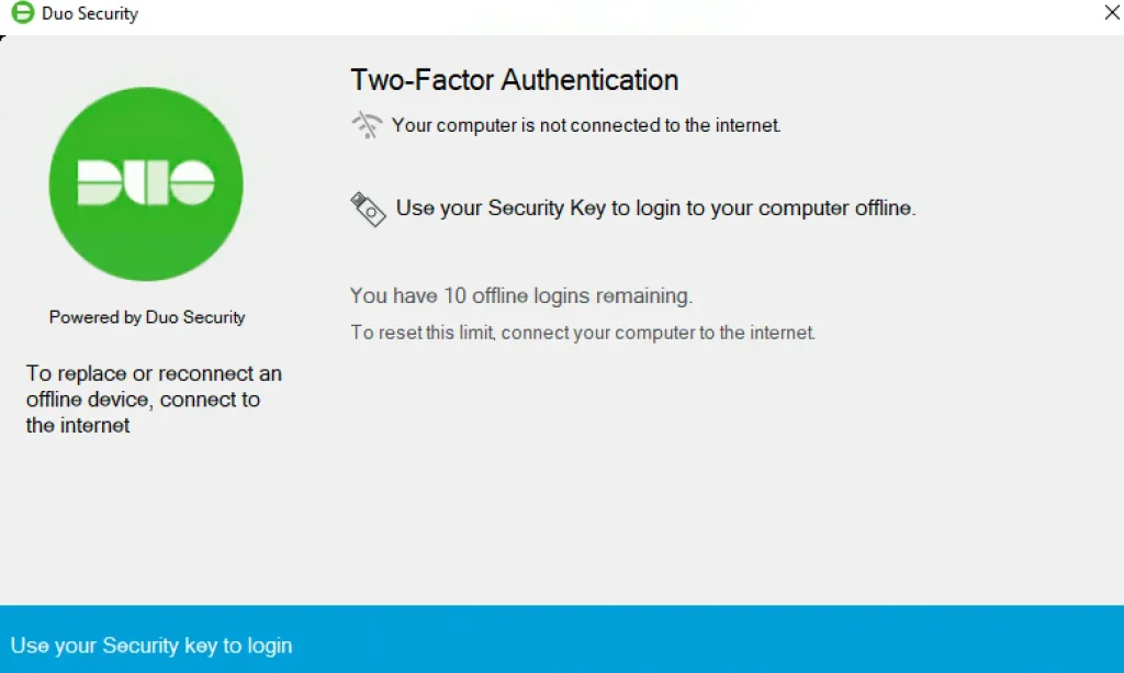 rdp offline auth security key 2x